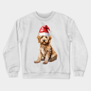 Goldendoodle Santa Crewneck Sweatshirt